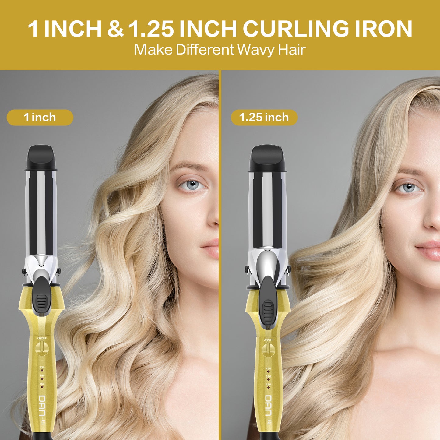 1 Inch Curling Iron Mini Travel Curling Iron Mini with 3 Temperatures