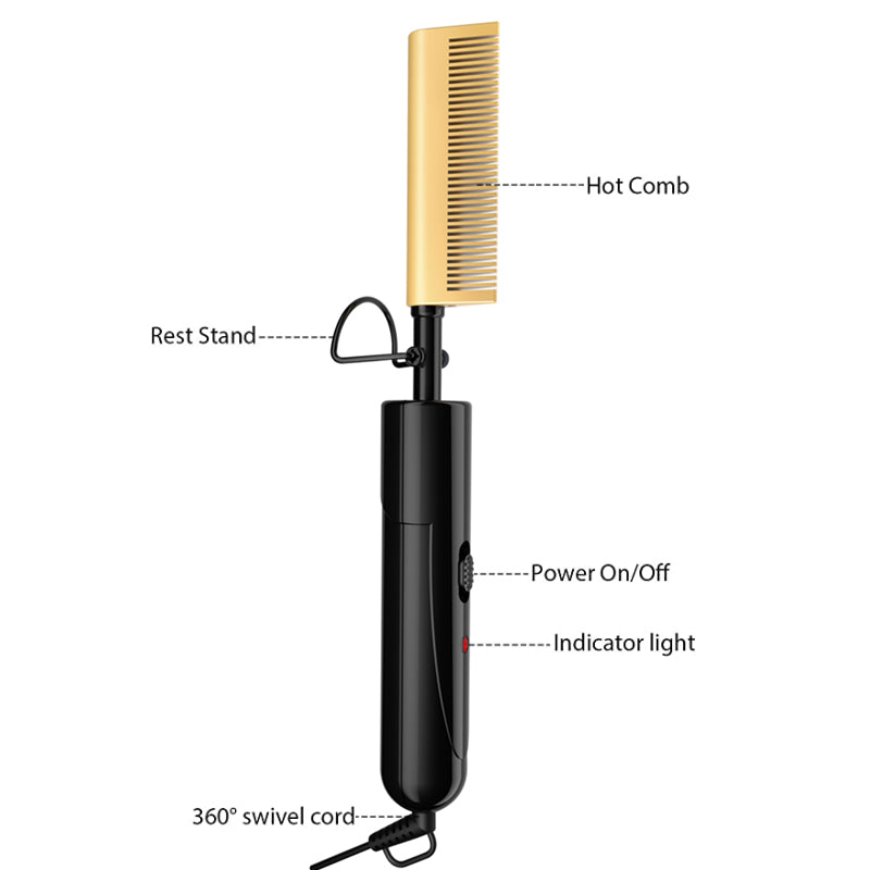 Portable Curved Hot Comb