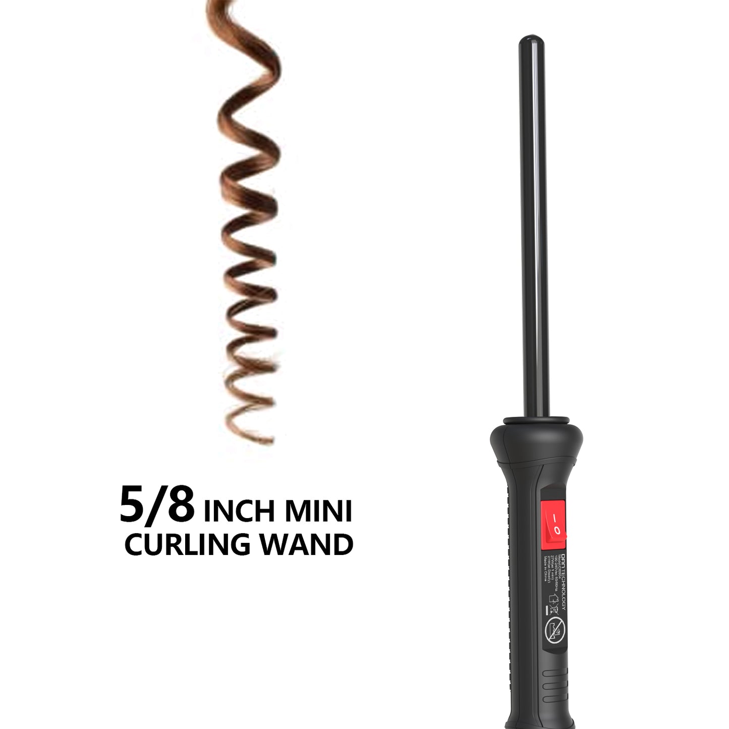 Curling Wand Iron thin Size