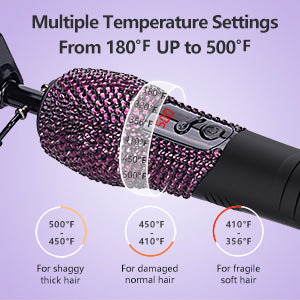 180℉-500℉ bling bling diamond electric Hot Comb