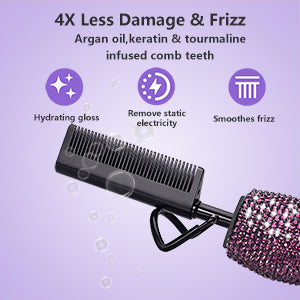 180℉-500℉ bling bling diamond electric Hot Comb