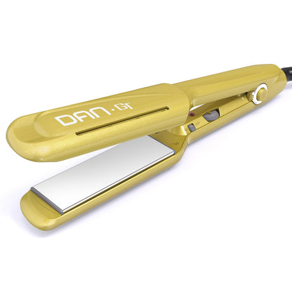 Flat Iron Hair Straightener with Detachable Comb, 1.5 Inch Titanium Wide Flat Iron