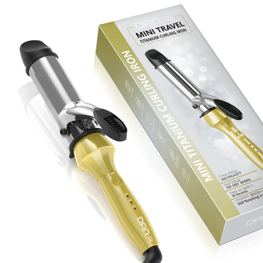 1 Inch Curling Iron Mini Travel Curling Iron Mini with 3 Temperatures