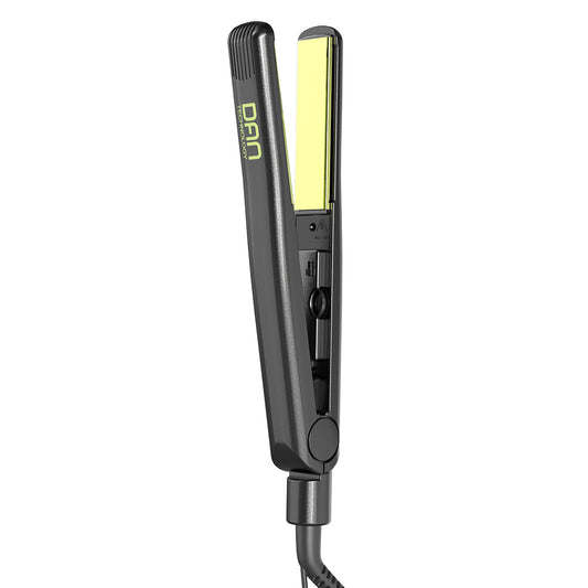 DAN Technology 1 inch Ceramic Flat Iron, 500 degree Hair Straightener for Thick Hair , Fast Heating, Dual Voltage, Gold