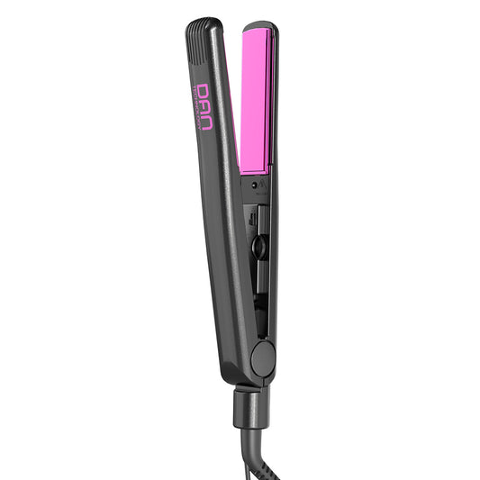DAN Technology 1 inch Ceramic Flat Iron, 500 degree Hair Straightener for Thick Hair , Fast Heating, Dual Voltage, Black