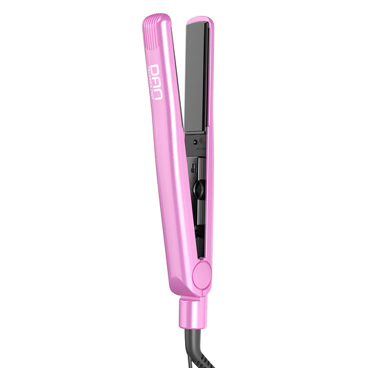 DAN Technology 1 inch Ceramic Flat Iron, 500 degree Hair Straightener for Thick Hair , Fast Heating, Dual Voltage, Pink