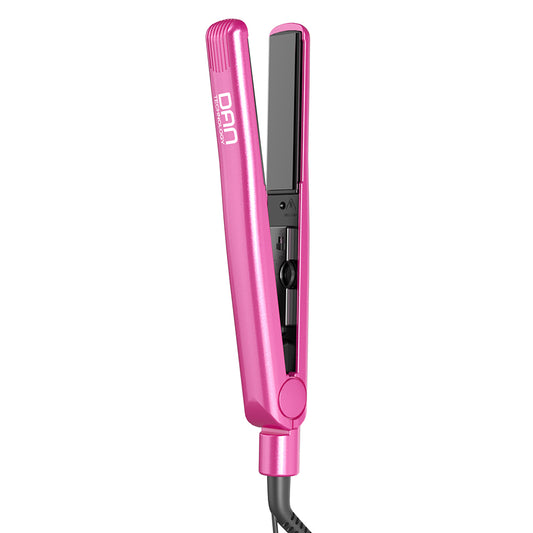 DAN Technology 1 inch Ceramic Flat Iron, 500 degree Hair Straightener for Thick Hair , Fast Heating, Dual Voltage, Red