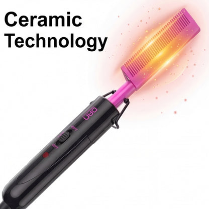 DAN Technology 450°F Fast Heating Hot comb for Lace Front Wigs and Black Women's Hair