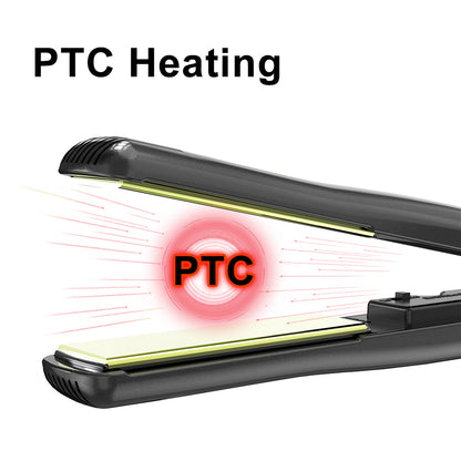 DAN Technology 1 inch Ceramic Flat Iron, 500 degree Hair Straightener for Thick Hair , Fast Heating, Dual Voltage, Gold