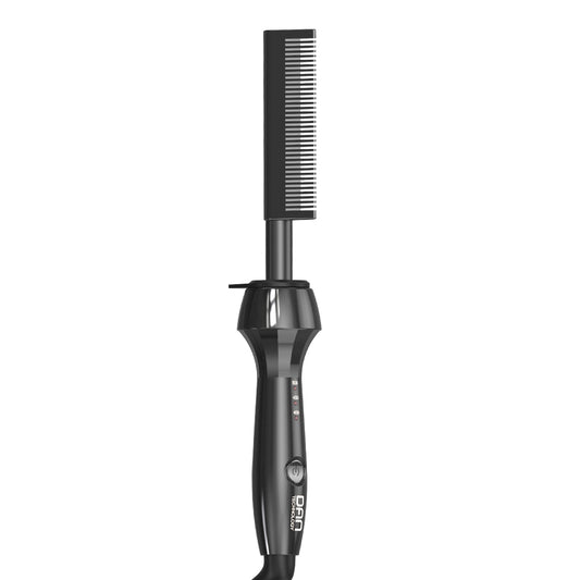 DAN Technology Electric hot Comb,Pressing Comb for Black Hair,Hot Comb for Wigs,500℉ straightening Comb for Black Hair,Dual Voltage hot Combs, Temperatures Adjustable,60 Min Auto Shut Off(Black)