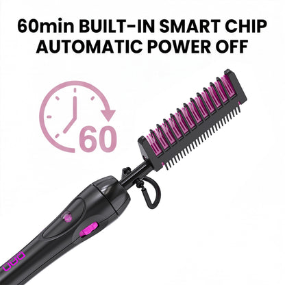 200℉-500℉ high Heat Hot Comb for Black hair ,Ceramic hot Comb,  Temperature Adjustable, 60 min Shut Off, for Wigs, Electric straightening Comb for Black Hair