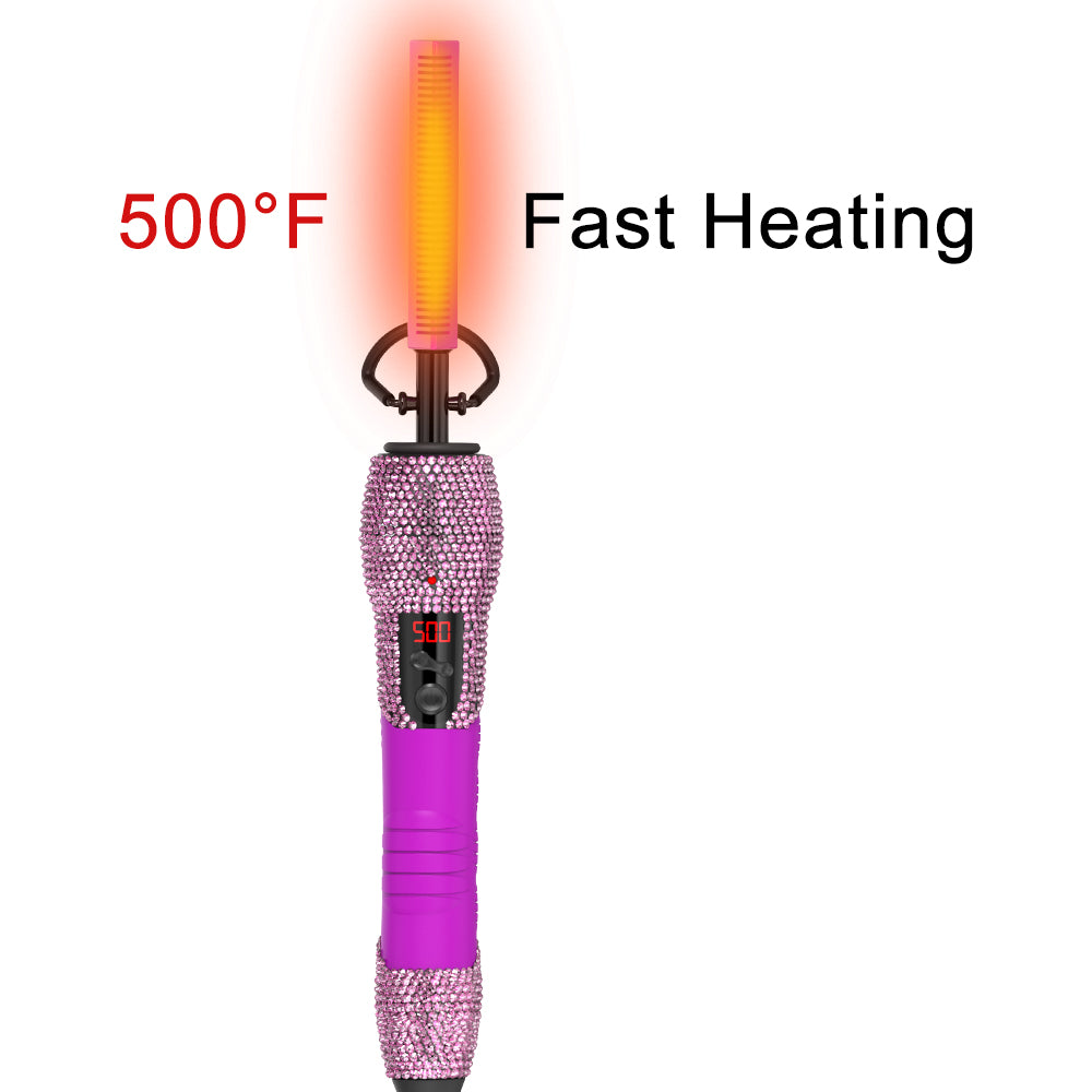 180℉-500℉ bling bling diamond electric Hot Comb