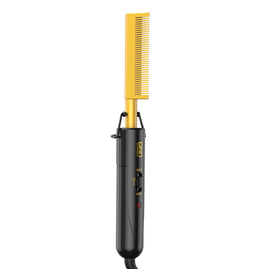 Portable Travel Beard Straightener Anti-Scald & Ceramic Press Comb