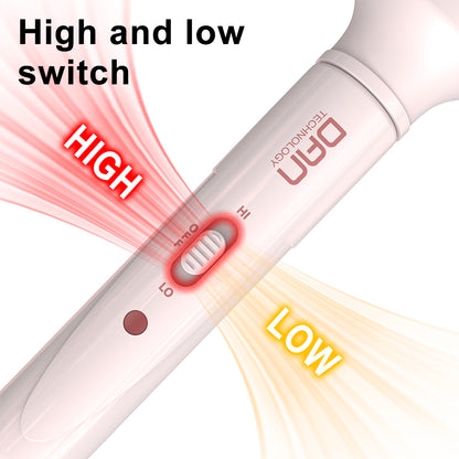 DAN 1.5 inch Thermal Brush,Non-Blowing Heated Brush,Dual Voltage Curling Brush,Dual PTC Fast Style Curling Brush,Makes Hair Shinier & Smoother,Pink