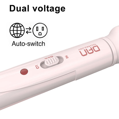 DAN 1.5 inch Thermal Brush,Non-Blowing Heated Brush,Dual Voltage Curling Brush,Dual PTC Fast Style Curling Brush,Makes Hair Shinier & Smoother,Pink