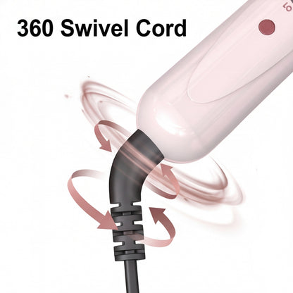 DAN 1.5 inch Thermal Brush,Non-Blowing Heated Brush,Dual Voltage Curling Brush,Dual PTC Fast Style Curling Brush,Makes Hair Shinier & Smoother,Pink