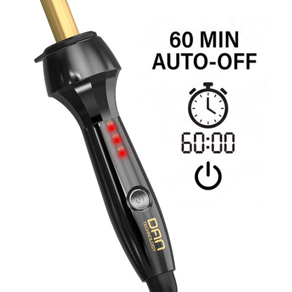 DAN Technology hot combs,500℉ hot comb straightener,electric hot comb,pressing comb for black hair,Temperatures Adjustable,60 Min Auto Shut Off, (gold)