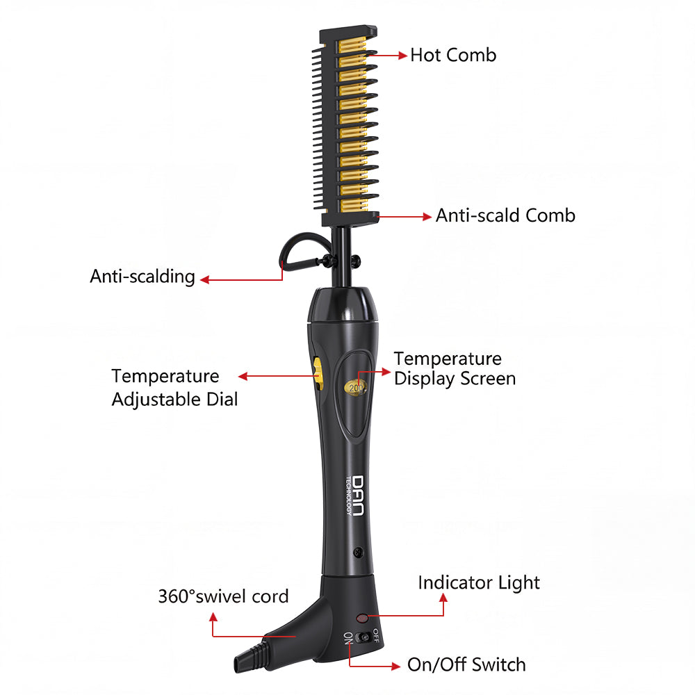 200℉-500℉ high Heat Hot Comb for Black hair ,for  African American Women hair