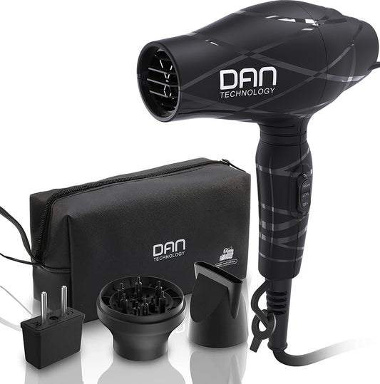 Portable Mini Blow Dryer with Concentrator&Diffuser, Fast Drying Quiet for Women and Kids