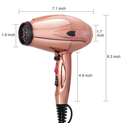 1875W Professional blow dryer,Rose hair dryer