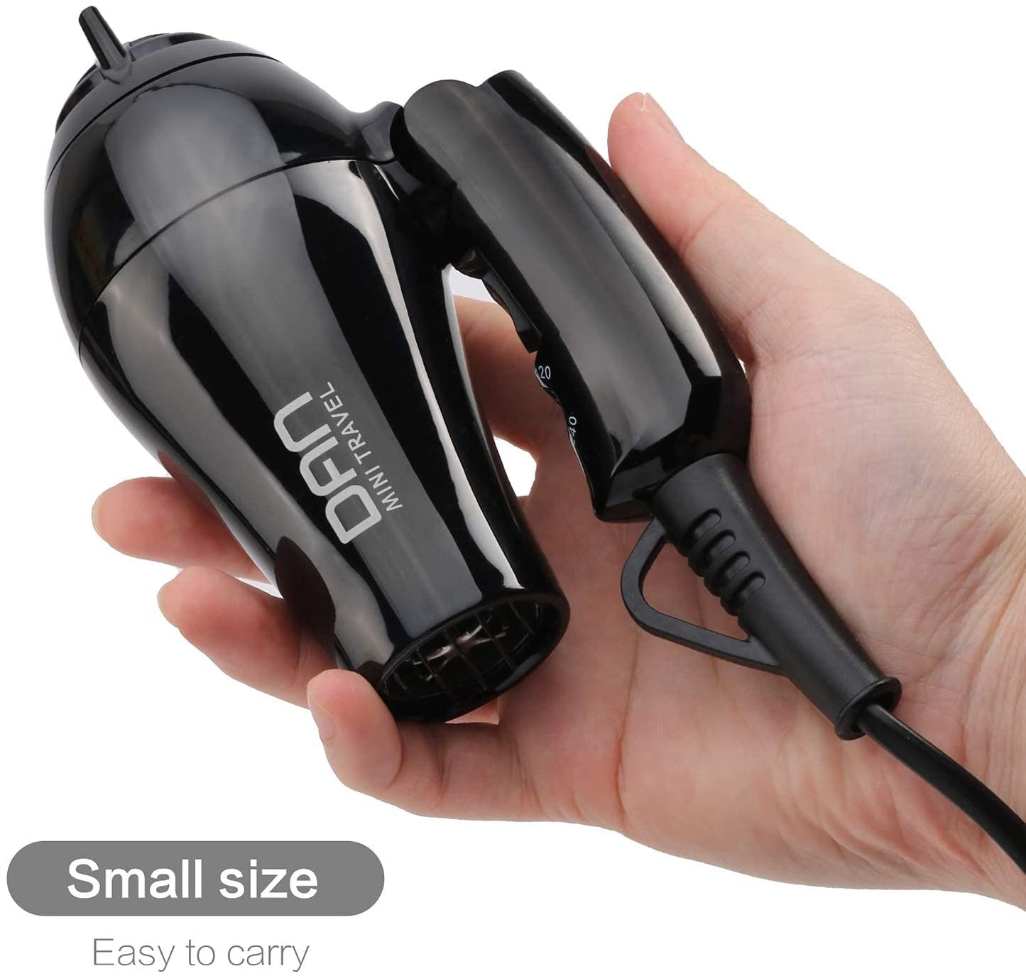 1200w Travel Hair Dryer,Folding Handle Lightweight,Fast Drying for Women